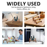 3Pcs Wood Display Stand Rectangle Wooden Riser Display Shelf Organizer Dessert Figurines Perfume Jewelry Ladder Organizer Shelf