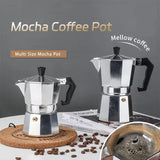 600ML Aluminum Mocha Coffee Pot Espresso Coffee Maker Percolator Tool Home Hand-brewed Octagonal Moka Pot Kitchen Utensils