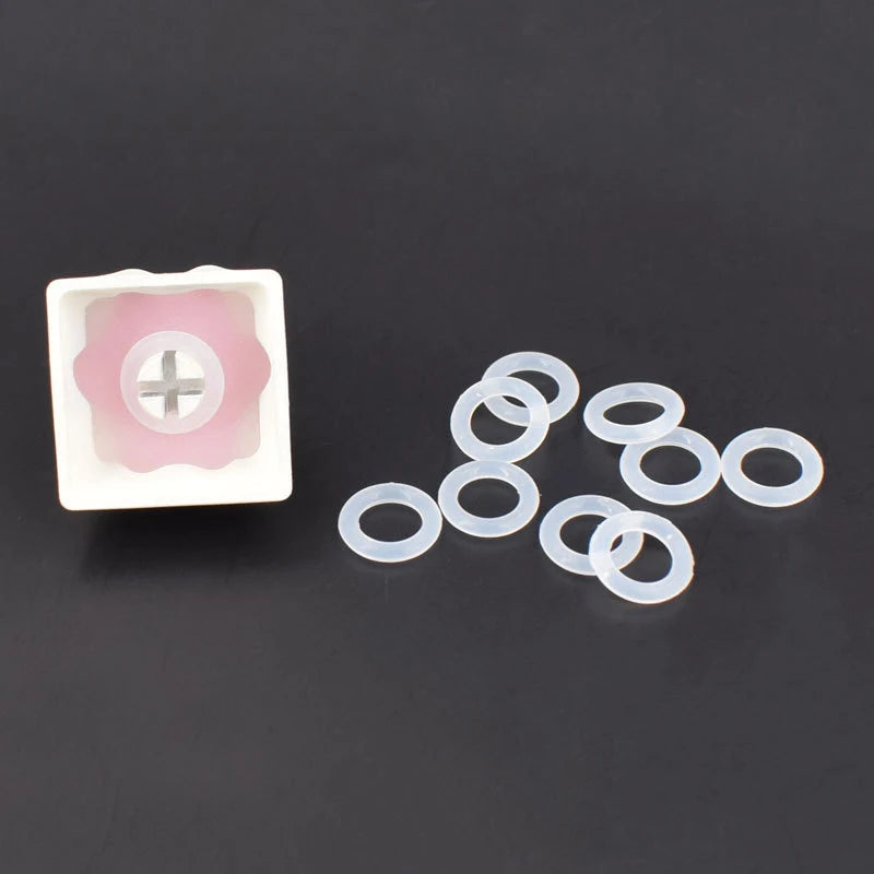New 108pcs Silicone O Ring Switch Dampeners Damper Shock-Absorbing Silence Under Key Caps For Mechanical Keyboard