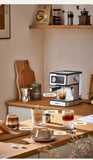 Cafelffe Espresso Coffee Machines Stainless Steel with Milk Frother Steam Wand Semi-Automatic Cappuccino maker 20Bar cafetera