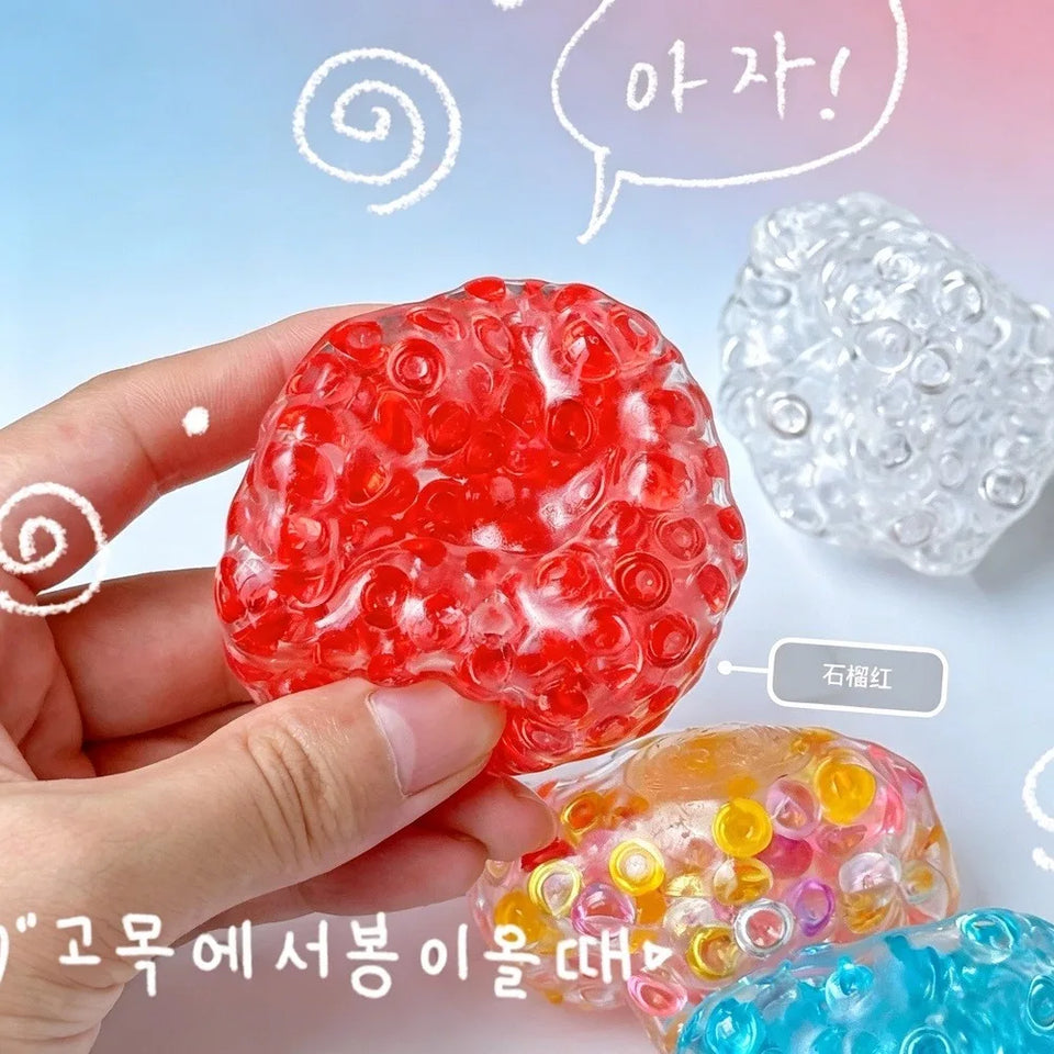 Squishy Balls Ice Beads Stress Relief Toy Super Soft Sensory Fidget Toys for Kids Adults Anxiety Relaxation Squeeze Gift