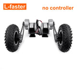 500W Dual Drive Electric Cart Conversion Kit Easy Carry 200kg 8" Wheel Set For Electrical Pull Barrow Trolley Capacity 400lbs
