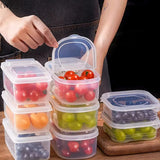 〔W〕Fruit Vegetable Packaging Food Storage Box Kitchen Refrigerator Fresh-keeping Box Classified Grid Food Storage Containers