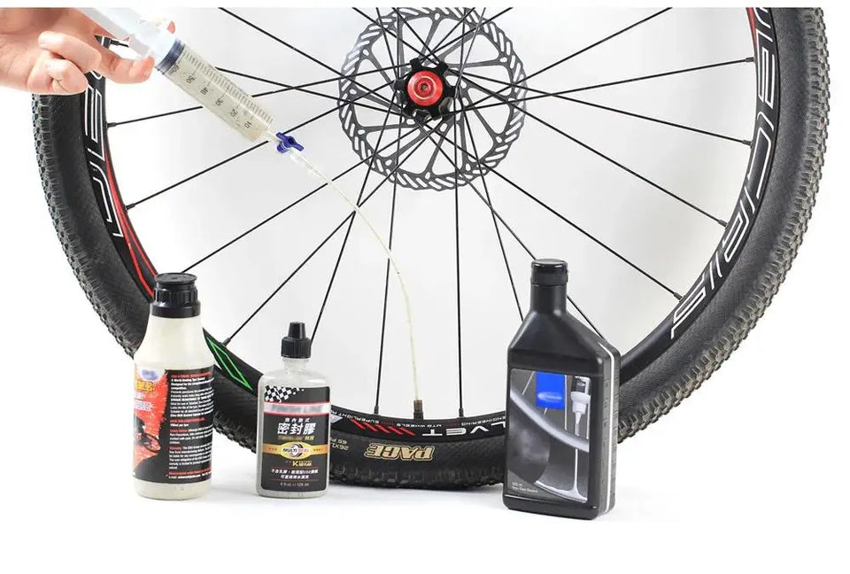 Cycling Bike Bicycle Tubeless Tyre Sealant Injector Injection and Syringe Schrader Presta Valve Core Removal Tool