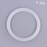 2pcs Silicone Seal Ring Flexible Washer Gasket Ring Replacenent For Cups Moka Pot Kitchen Coffee Espresso Makers Parts