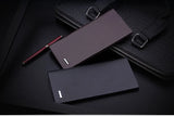 Men's PU Leather Long Clutch, Thin Business Card Holder, Men's Wallet, Brown, Black, Coffee, Pocket Coin Purse, Fashion 2024