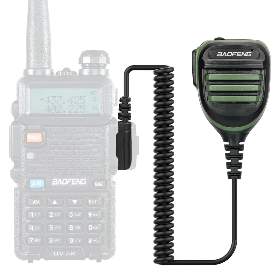Baofeng BF-780 Dual PTT Remote Shoulder Walkie Talkie Speaker Microphone Mic For UV-5R BF-888S 5RH 21 PRO Quansheng UV-K5 UV-K6