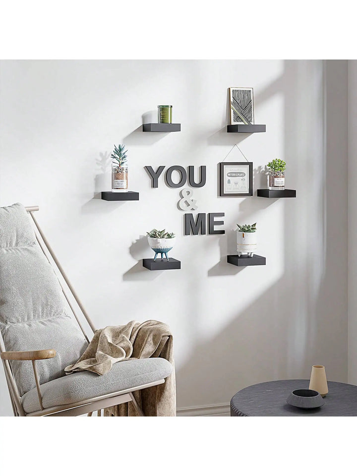 Square Floating Shelf Wood Wall Small Shelves for Living Room Decor Display Stand Bedroom Bathroom Decorative Floating Shelf