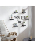 Square Floating Shelf Wood Wall Small Shelves for Living Room Decor Display Stand Bedroom Bathroom Decorative Floating Shelf