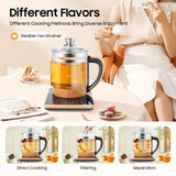 Electric Tea Kettle 1.8L 800W Electric Health Pot with 12 Independent Warming Stages with 18 Menu Portable Kettle for Tea Coffee