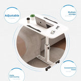 Multi-Functional Folding Small Table Movable Bedside Desk for Children's Reading & Writing Dormitory Home Side Table