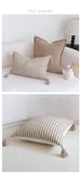 Coffee Brown Maillard Cushion Cover Retro Geometric Jacquard Pillow Case Wabi Sabi Pillow Covers Decorative Modern Luxury Home