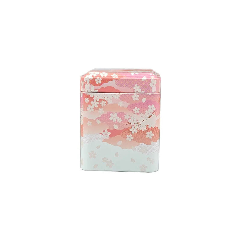Tea Sealed Box  Kitchen Storage Container Jar Tin Square Can Candy Iron Canister Vintage Tea  Box