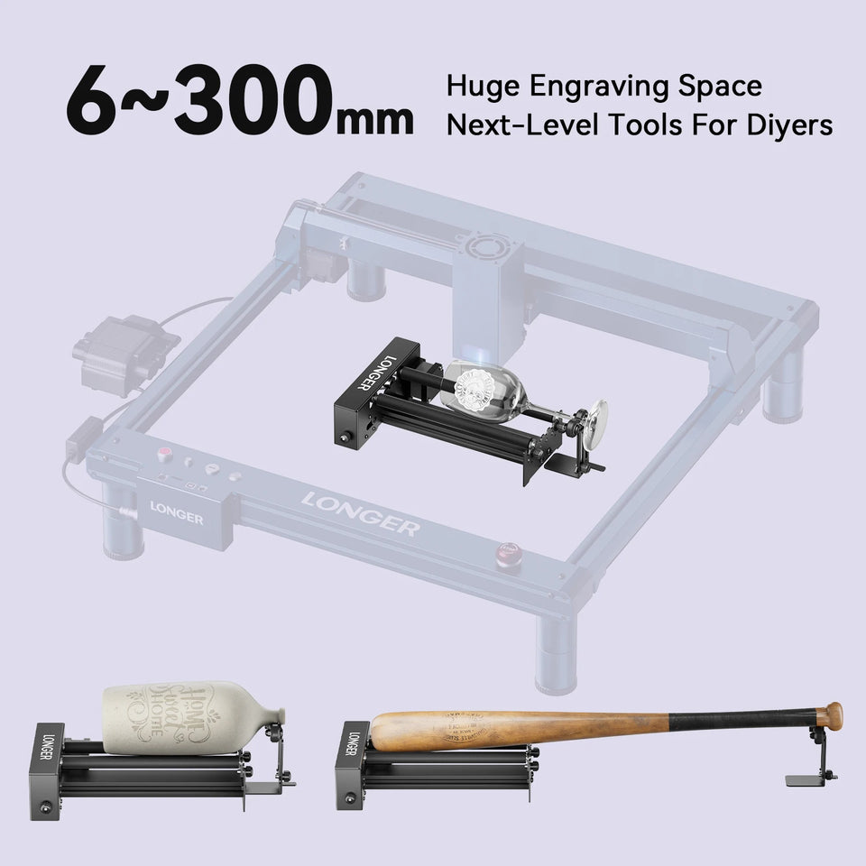 Rotary Roller Upgrade Kits For Laser Engraver Cutting Machine  Engraving Cutting Cylindrical object