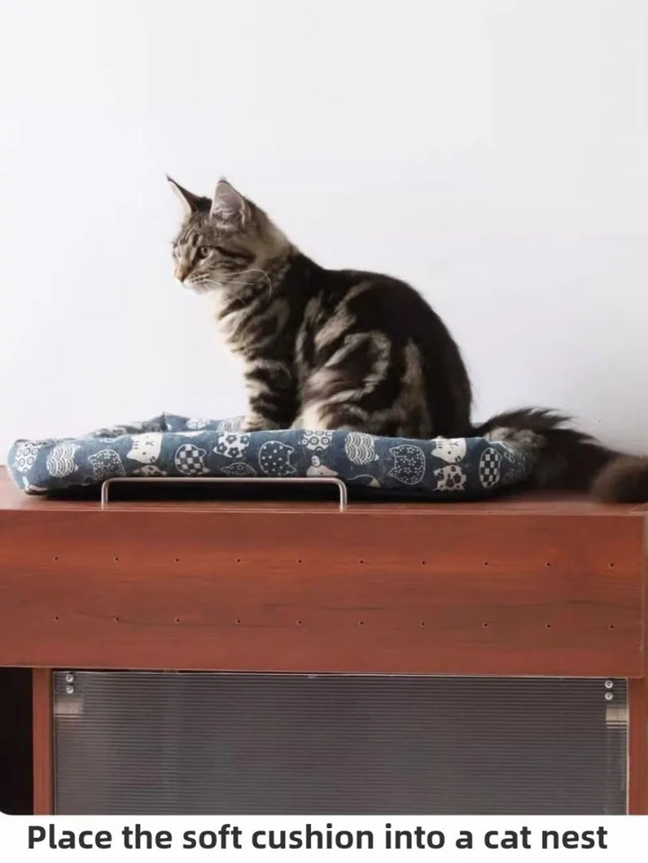 Integrated Cat Litter Box Storage Cabinet Leak Proof Sand Storage Cats Toilet Closed Stainless Steel Bedpans Pets Supplies