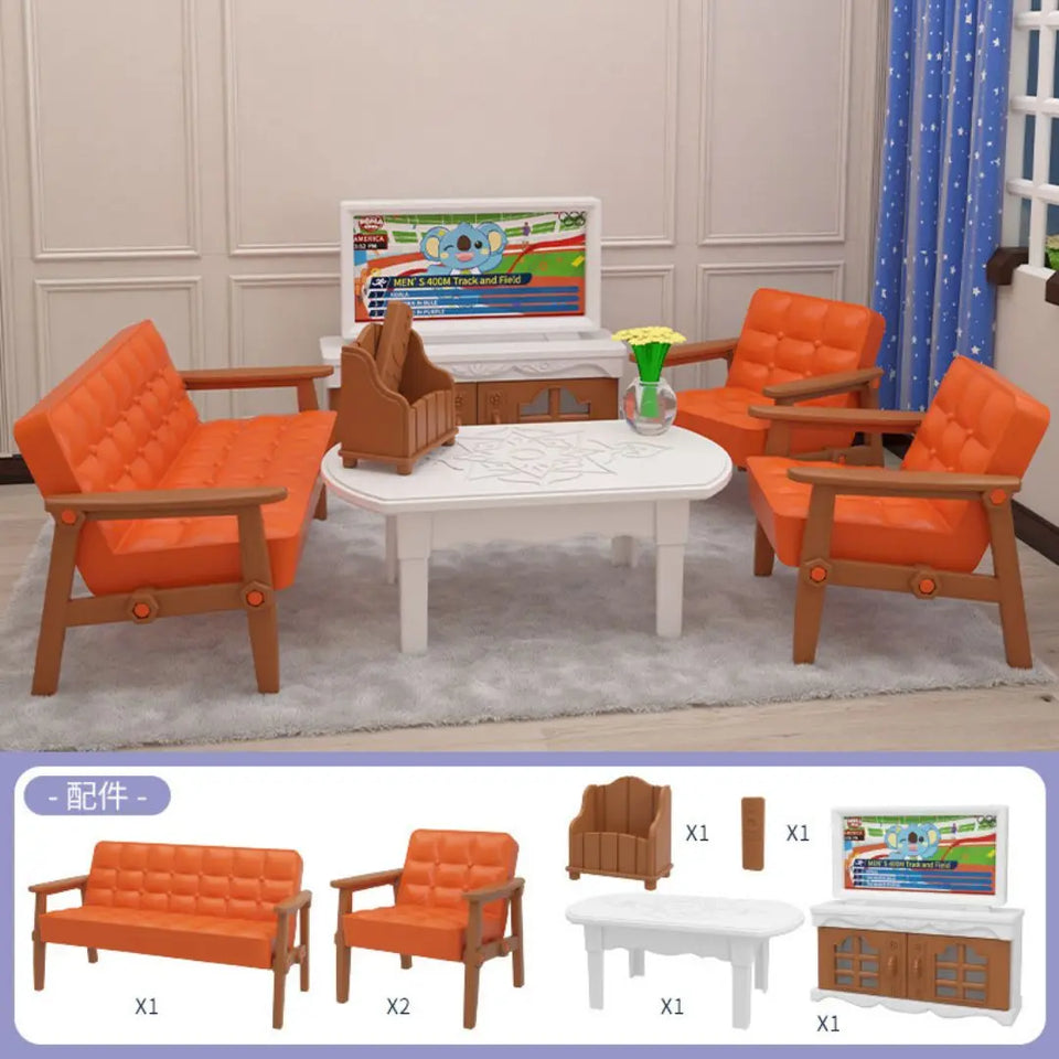 mini supermarket shopping games dollhouse furniture accessories Intellectual education toys for kid family interaction toys