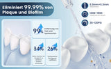 SEJOY Water Flosser Professional For Teeth, Gums, Braces, Dental Care, Electric Power With 5 Settings, 5 Tips For Home Travel