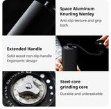 Manual Coffee Grinder Hand-Cranked Coffee Machine Home Small Manual Grinder Hand-Cranked Bean Grinder Coffee Bean Grinder