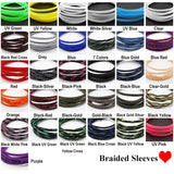 1~50M PET Expandable Cable Sleeve 4mm Tight Braided High Density Hardness Insulate Line Protect Sleeving Wire Wrap Gland Sheath