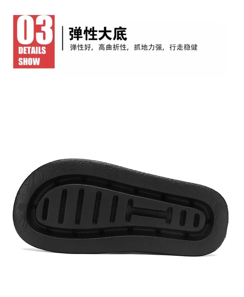 Summer Trendy Beach Sandals Casual Slip on Slippers, Lightweight Breathable Non Slip Soft Sole for Daily Casual Walking