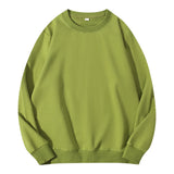 Autumn O-Neck Cotton Women's Sweatshirt Hoodies Basic Loose Casual Women Pullover Solid Sweatshirt Ladies Tops Factory Wholesale