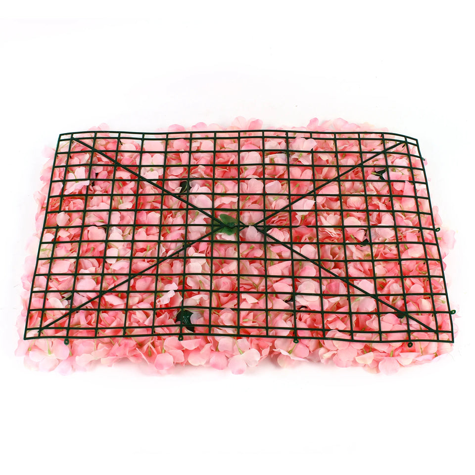 12PCS 60*40cm Blush Roses and Hydrangea Flowers Mat Wall Backdrop Panels Wedding Decorations