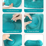 Camping Inflatable Pillow Portable Ultralight Travel Hiking Air Sleeping Pillow for Neck and Lumbar Support