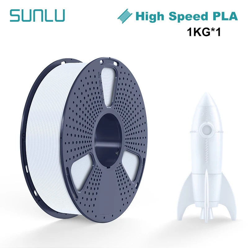 SUNLU 1KG High Speed PLA 3D Printer Filament 1KG 1.75mm ±0.02MM High Flow Speedy 3D Printer Filament Designed for Fast Printin