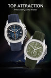 New Arrivals Specht&Sohne Brand Men Quartz Watches 40MM Rose Gold Stainless Steel  Male Functional 5167 Sports Wristwatch 5Bar