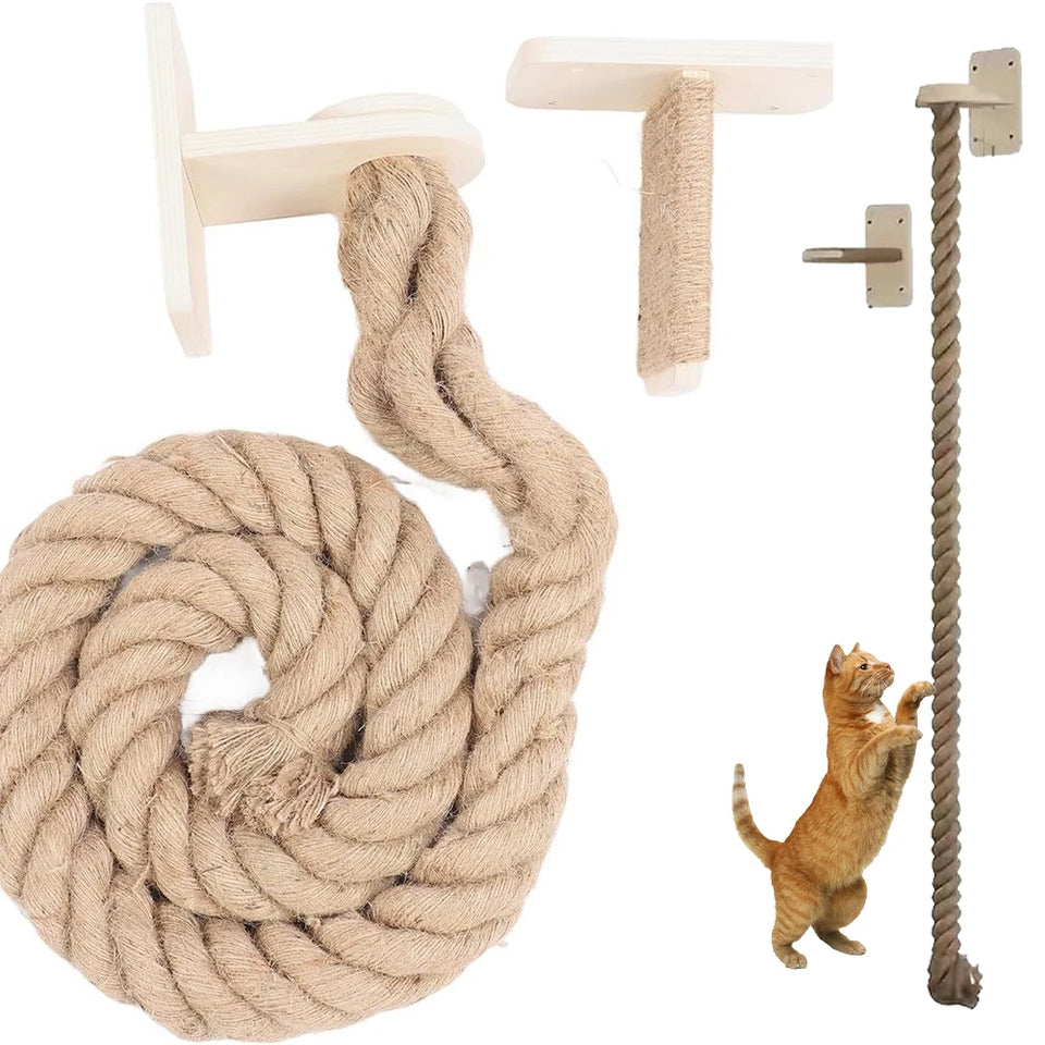Cat Climbing Rope Wear Resist Climbing Training Rope Reusable Claw Grinding Tool for Cat Furniture Scratcher Play Equipment