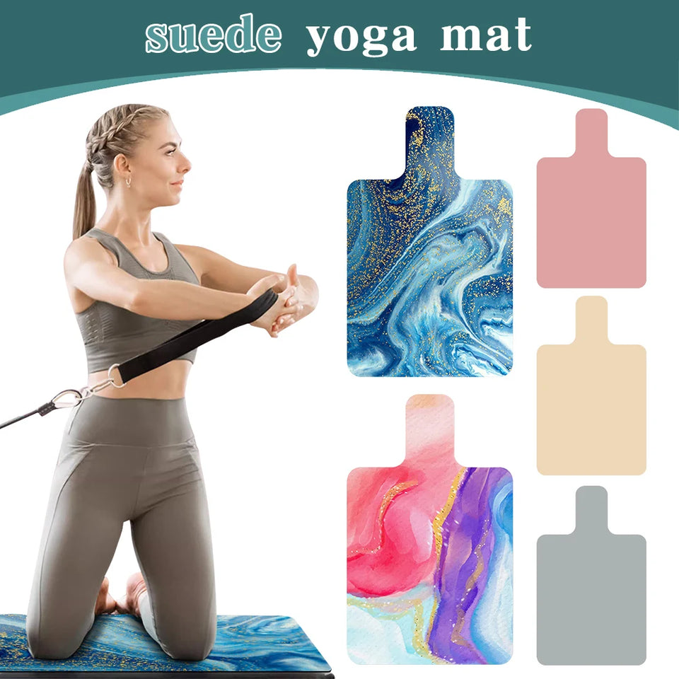 Pilates Suede Rubber Yoga Mat Sweat Absorbent Pilates Reformer Cover Pilates Reformer Machine Towel for Balance Training