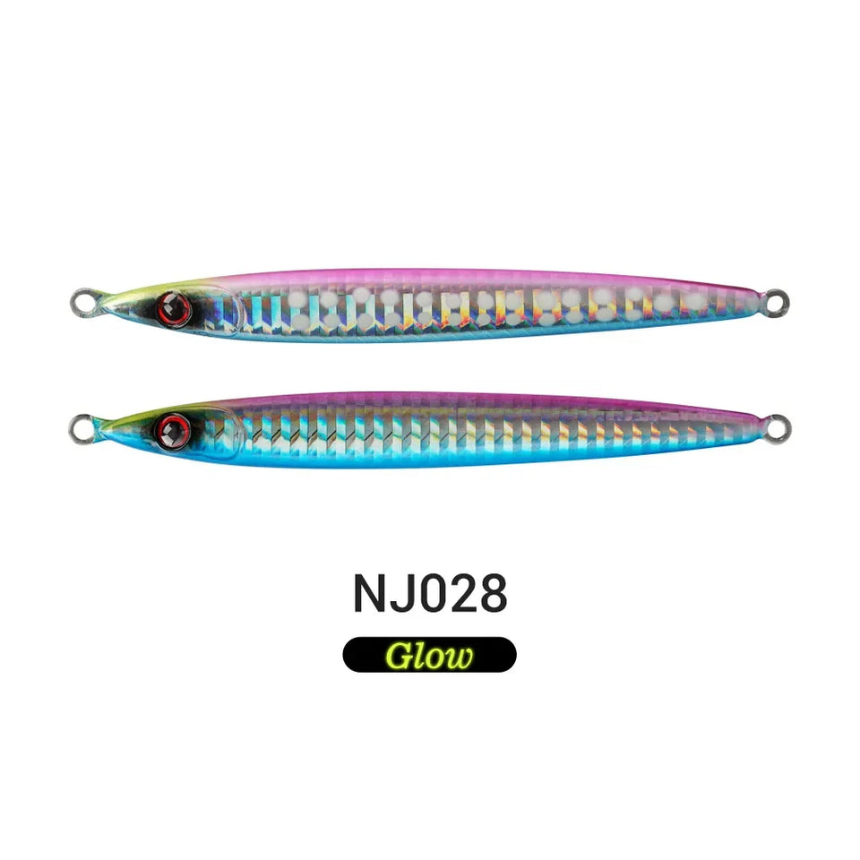 Noeby Metal Jig Fishing Lure 60g Long Casting Jigs Steel Panels Stronger Shore Jigging Long Casting Saltwater Fishing Lures