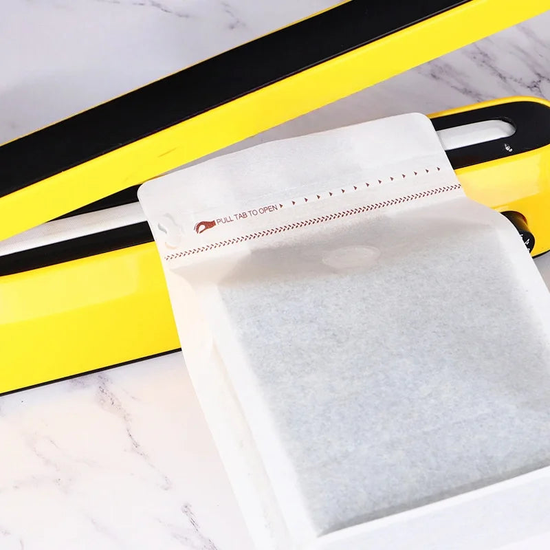 StoBag 50pcs White Cotton Paper Coffee Beans Packaging Bag with/No Valve Sealed for Powder Nuts Storage Stand Up Reusable Pouch