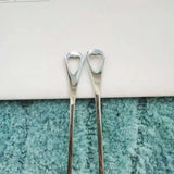 2Pcs Stainless Steel Coffee Stirring Spoon Long Handle Ice Cream Dessert Tea Spoon For Picnic Drinkware Tableware Kitchen Supply