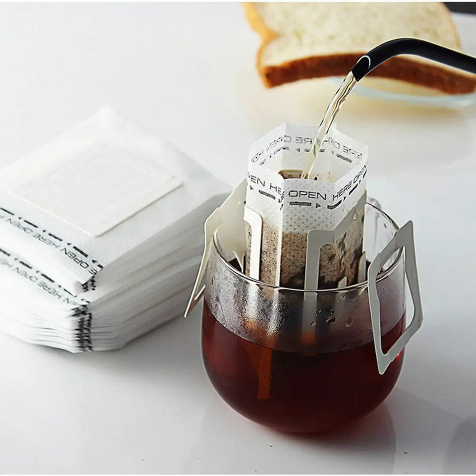 Coffee Filter Bags Hanging Disposable Drip Coffee Paper Bag Portable Espresso Coffee Accessories Tea Tool 25-100pcs
