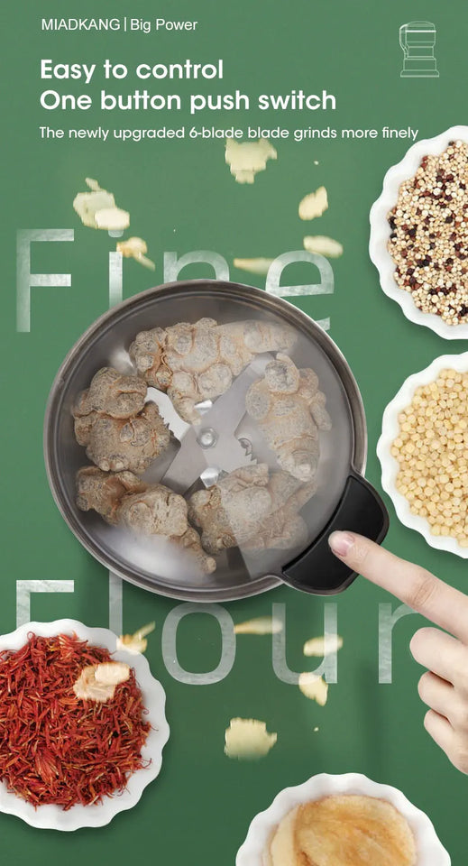 400W Kitchen Cereal Nuts Beans Spices Grains Grinder Machine Electric Coffee Grinder  Multifunctional Home Coffee Grinder 220V