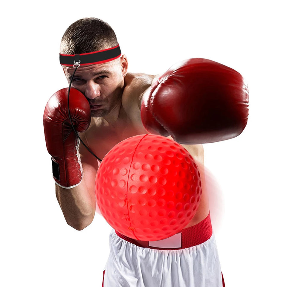 Boxing Training Ball Boxing Ball MMA Gear Improve Speed with Adjustable Headband Kids Boxing Equipment Great for Reflex Accuracy