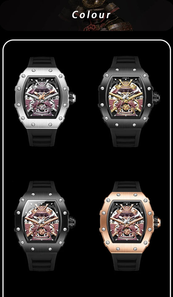 ONOLA Men Automatic Watch Luxury Brand Fashion Luminous Waterproof Mechanical Watches Men Military Sports Watches Gifts for Men
