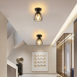Nordic Simple Restaurant Lamp Postmodern Creative Art Personality Diamond Bar Bedroom Restaurant Entrance Ceiling Lamp