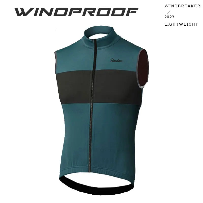 2025 RAUDAX New Cycling Sweatshirt Summer Windproof Lightweight Sleeveless Men's Mountain Bike Tops Racing Gilet Ropa Ciclismo