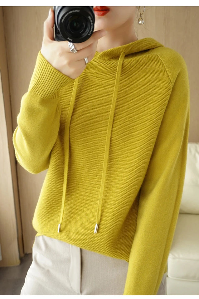 Hoodies And Sweatshirts Long Sleeve Sweaters For Women Wool Clothing New Arrivals Knitted Jumpers Female Outerwears Fashion Tops