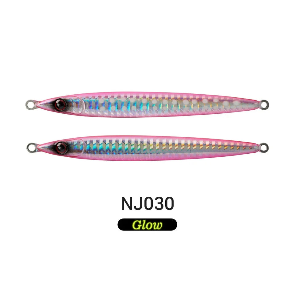 Noeby Metal Jig Fishing Lure 60g Long Casting Jigs Steel Panels Stronger Shore Jigging Long Casting Saltwater Fishing Lures