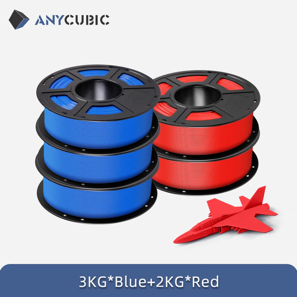 ANYCUBIC PLA 3D Filament For FDM 3D Printer 1.75mm Eco-friendly 3D Printing Material Failment For Kobra S1C 5KG EU US Warehouse