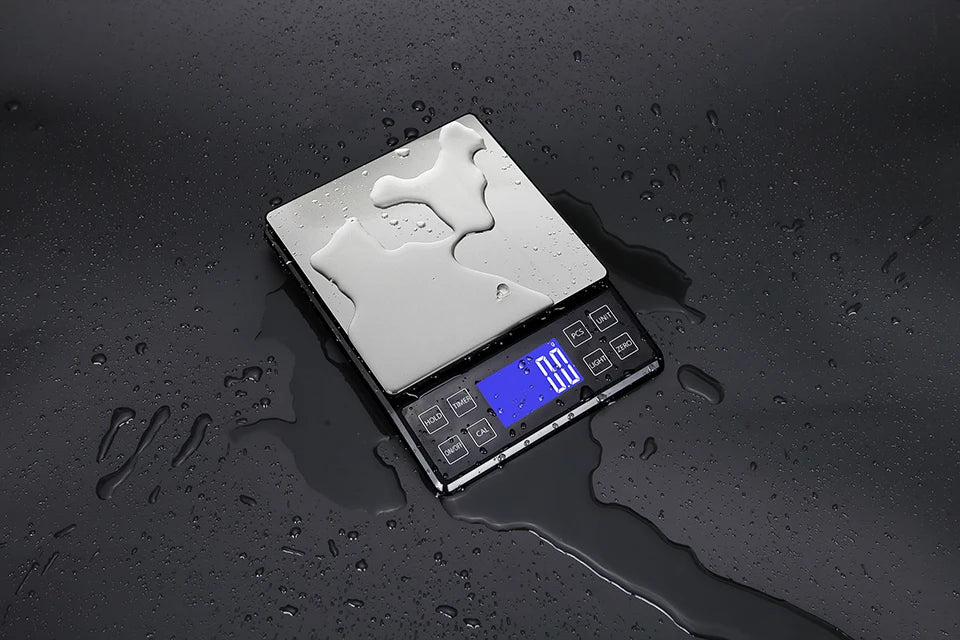Digital Kitchen Scale 0.1g High Precision 3kg/5kg/10kg Home Waterproof Stainless Steel Electronic Balance Food Weighing Scale
