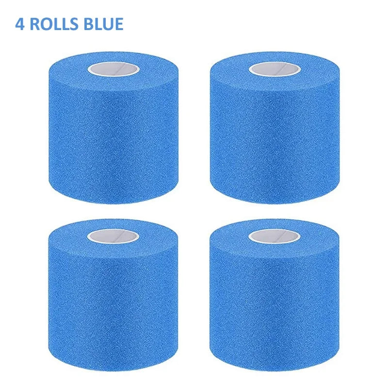 4/6 Pieces Foam Underwrap Sports Tape Pre Wrap Athletic Tape  Bandage for Ankles Wrists Hands Knees
