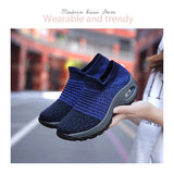 Women Sneakers Fashion Black Sports Casual Shoes Breathable Mesh Lightweight Air Cushion Non-Slip Running Shoe Zapatillas