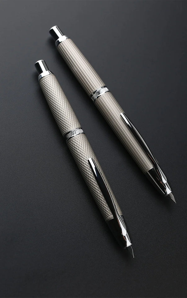 MOONMAN A1 Metal Press fountain pen Fish scale pattern design EF 0.4MM Nib writing ink pens school office supplies gifts pen