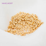 18k Gold Plated Spacer Beads For Bracelet Making,Separators For Beads,Jewelry Fittings,DIY Jewellery Making Supplies Wholesale