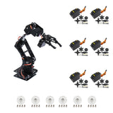 6-DOF Robotic Arm Kit Multi Degree-of-Freedom Robot Grasping Maker with Servo Option for Education and Person DIY