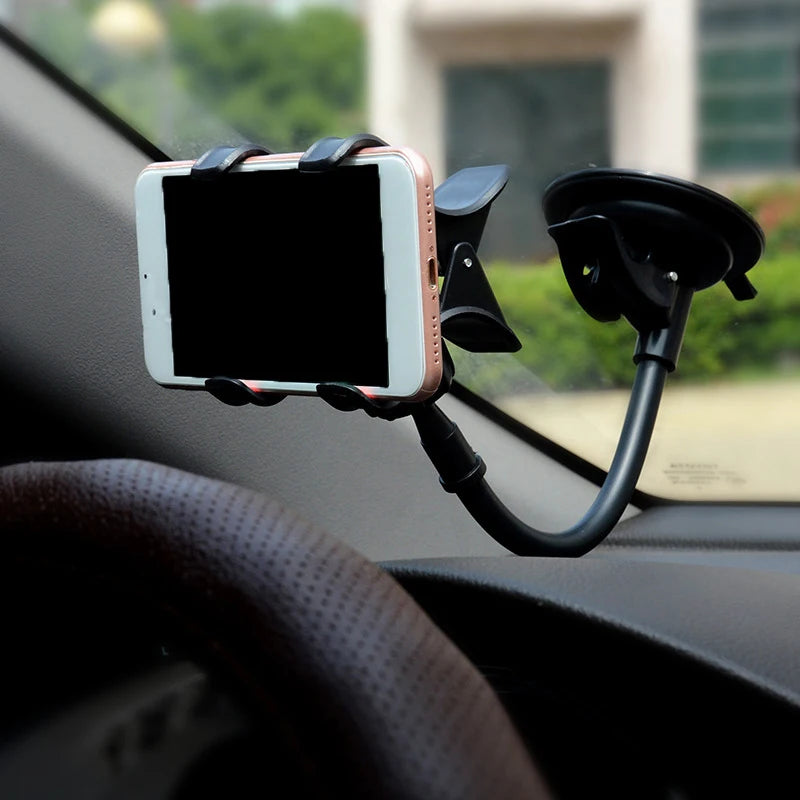 360° Rotating Car Phone Holder Universal Windshield Dashboard Mount Phone Stand GPS Phone Suction Cup Bracket Auto Accessories